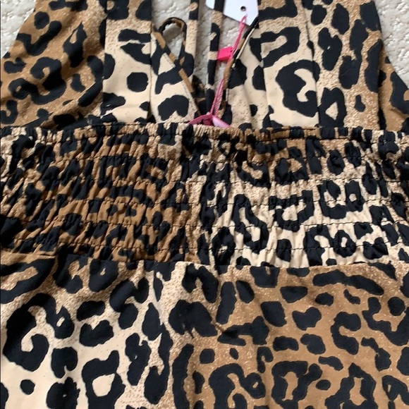 NEW LOVE leopard nightie, bathing suit cover MED - Picture 7 of 12